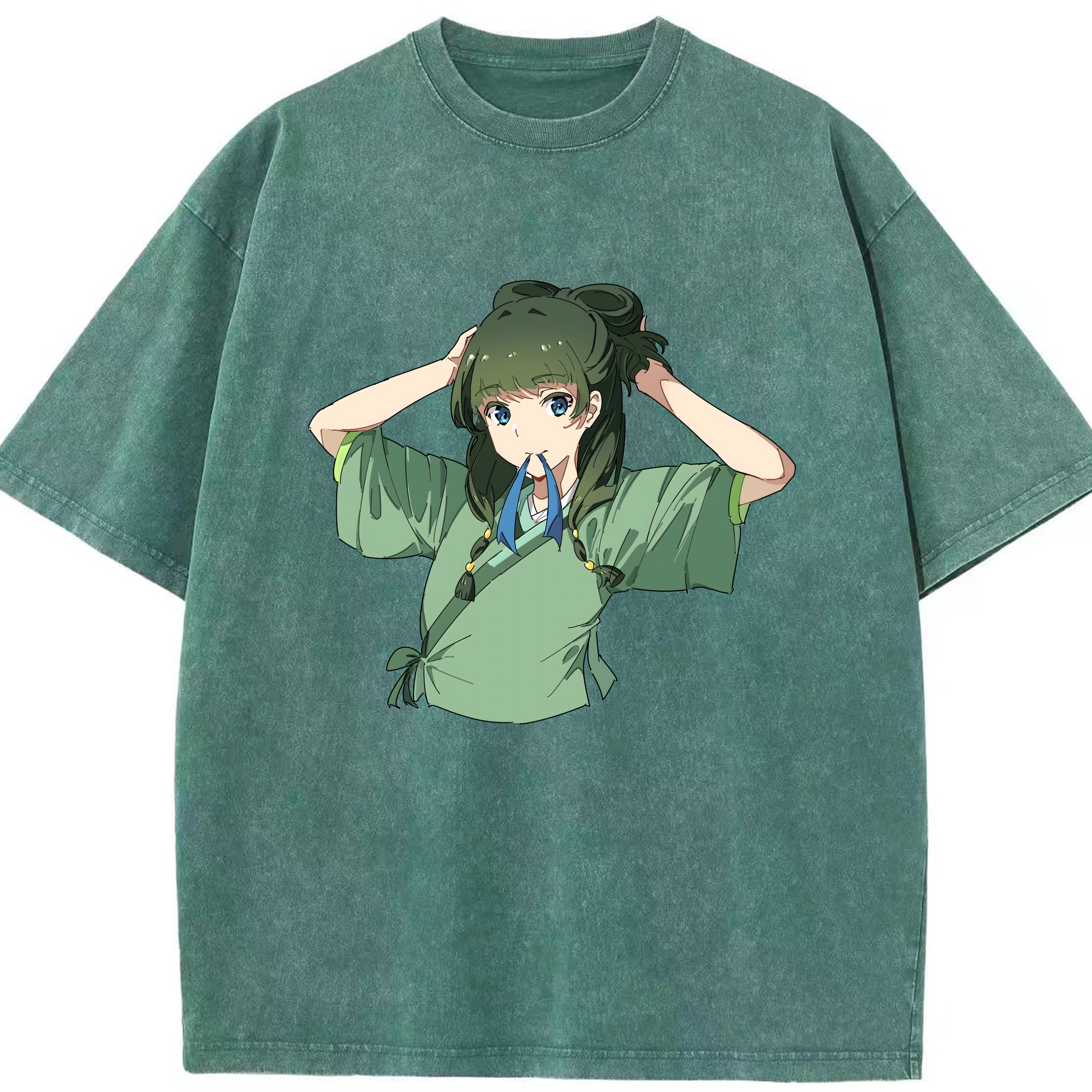 （画像用） 薬屋のひとりごと The Apothecary Diaries 綿100% ヴィンテージ風 半袖Tシャツ（フロントプリント）